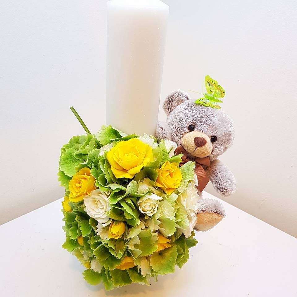 Lumanare botez pentru baieti