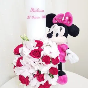 Lumanare de botez pentru fete