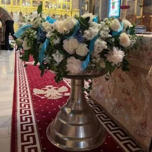 Aranjament cristelnita blue