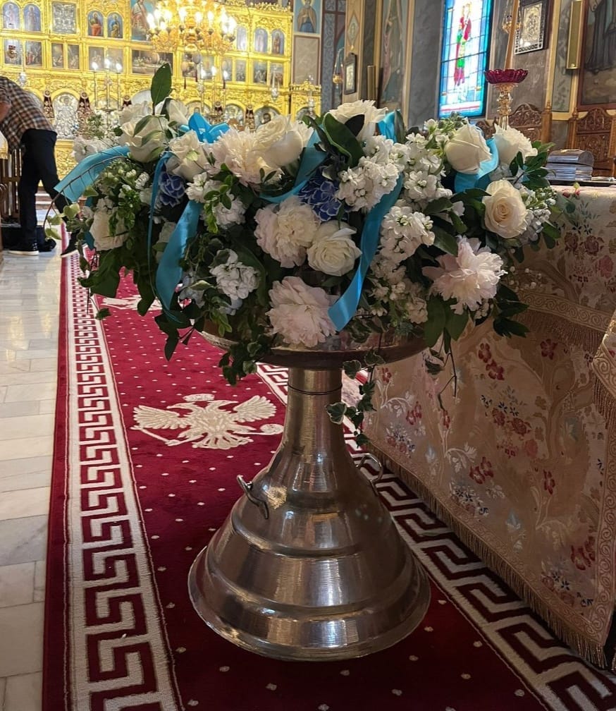 Aranjament cristelnita blue